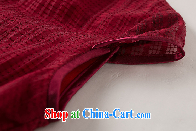 She made the 2015 summer new, older web yarn cover sleeve tartan dresses skirts beauty charm graphics thin cheongsam red L pictures, price, brand platters! Elections are good character, the national distribution, so why buy now enjoy more preferential! Health