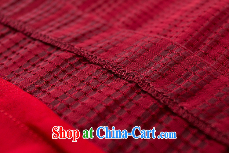 She made the 2015 summer new, older web yarn cover sleeve tartan dresses skirts beauty charm graphics thin cheongsam red L pictures, price, brand platters! Elections are good character, the national distribution, so why buy now enjoy more preferential! Health