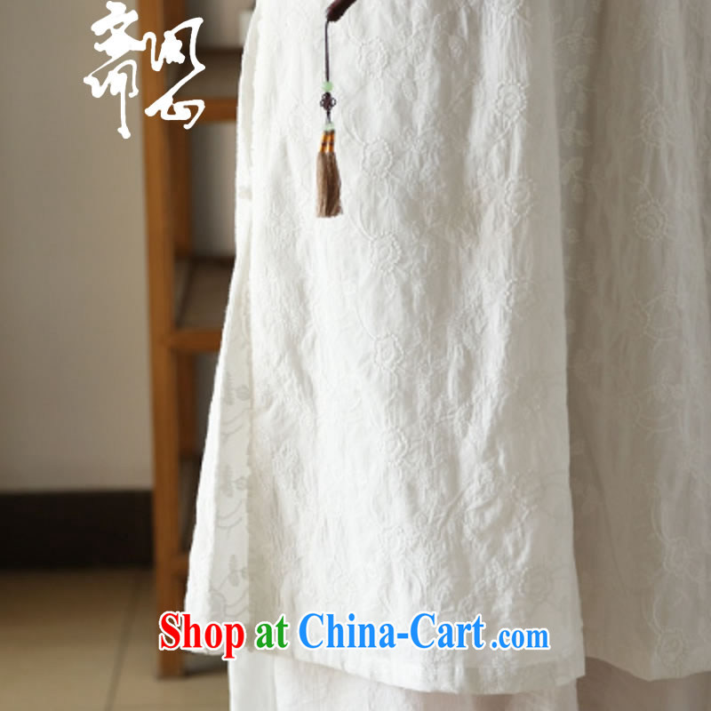 q heart Id al-Fitr in as soon as possible and girls spring and summer new Chinese classic trim, net of embroidered dresses 1931 white dresses + skirt $617 XS code, ask heart ID al-Fitr, shopping on the Internet