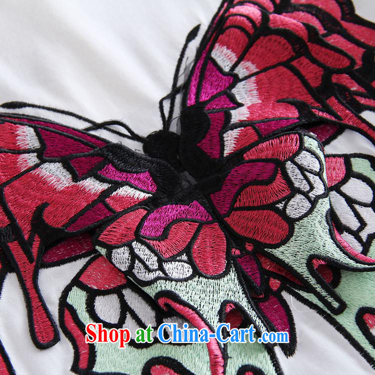 Black butterfly style women embroidery butterfly pattern round-collar short-sleeve, long T pension summer female burglary, 30,151 Y black L pictures, price, brand platters! Elections are good character, the national distribution, so why buy now enjoy more preferential! Health