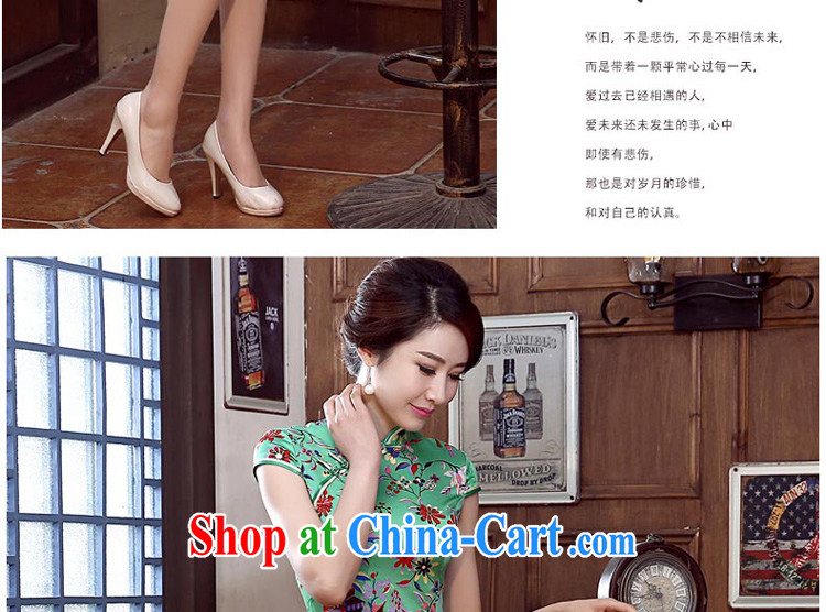 pro-am day 2015 new spring and summer stylish silk retro improved short high sauna beauty Silk Cheongsam Short M pictures, price, brand platters! Elections are good character, the national distribution, so why buy now enjoy more preferential! Health