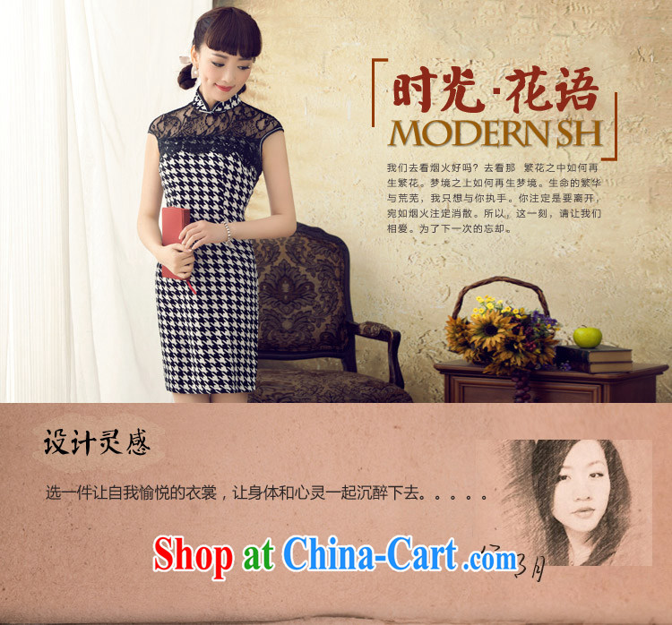 once and for all and fatally jealous dance the lace cheongsam dress retro elegant cheongsam dress spring and summer new, improved cultivation and stylish black 2 XL pictures, price, brand platters! Elections are good character, the national distribution, so why buy now enjoy more preferential! Health