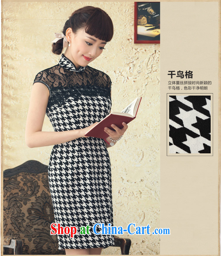 once and for all and fatally jealous dance the lace cheongsam dress retro elegant cheongsam dress spring and summer new, improved cultivation and stylish black 2 XL pictures, price, brand platters! Elections are good character, the national distribution, so why buy now enjoy more preferential! Health