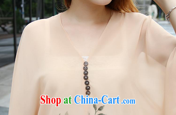 Qin Qing store real-time a pregnant women - New V collar styling suits the code snow woven shirts Orange Pink large code XL pictures, price, brand platters! Elections are good character, the national distribution, so why buy now enjoy more preferential! Health