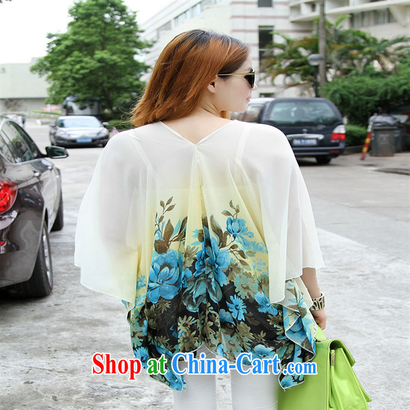 Qin Qing store real-time a pregnant women - New V collar styling suits the code snow woven T-shirt large white code XL, GENYARD, shopping on the Internet
