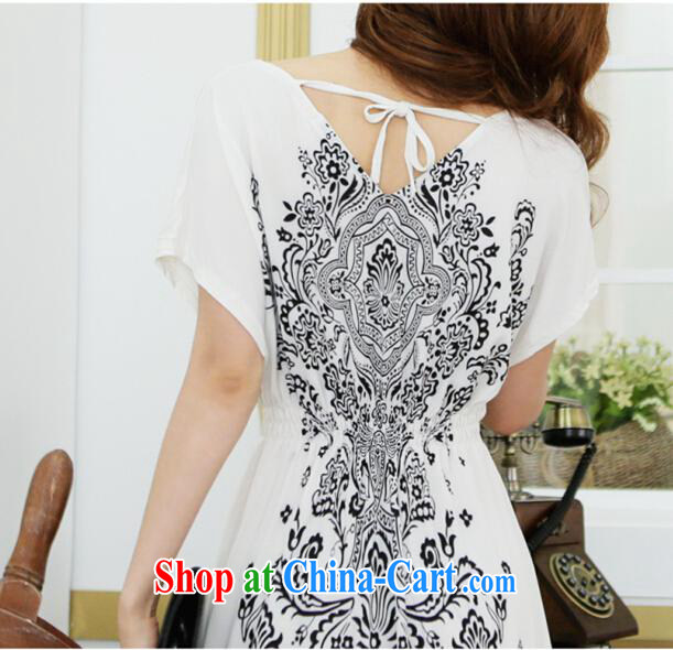 Qin Qing store Korea, spring and summer new styling take place V receipts waist the code load dress with large white code XL pictures, price, brand platters! Elections are good character, the national distribution, so why buy now enjoy more preferential! Health
