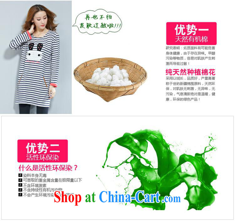 Deloitte Touche Tohmatsu sunny store new autumn and the Korean female rabbit streaks the code long-sleeved shirt T blue gray XL pictures, price, brand platters! Elections are good character, the national distribution, so why buy now enjoy more preferential! Health