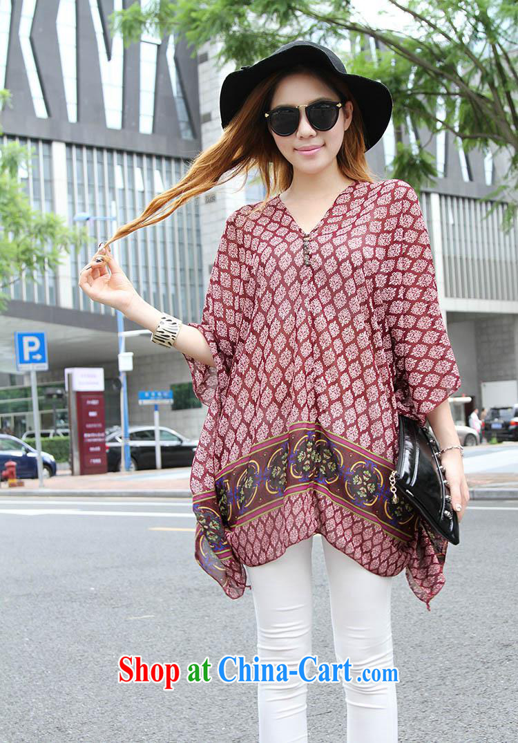 Qin Qing store real-time a pregnant women - New V collar styling suits the code snow woven T-shirt maroon large code XL pictures, price, brand platters! Elections are good character, the national distribution, so why buy now enjoy more preferential! Health