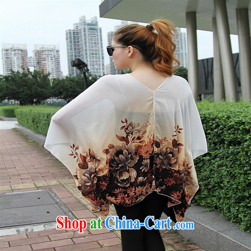 Qin Qing store real-time a pregnant women - New V collar styling suits the code snow woven T-shirt white large code XL, GENYARD, shopping on the Internet