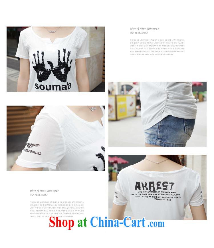 Qin Qing store #Korean fashion stamp rivets video thin short-sleeve girls T-shirt T-shirt women, female Green XXL pictures, price, brand platters! Elections are good character, the national distribution, so why buy now enjoy more preferential! Health