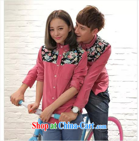 Qin Qing Store months The New floral stitching long-sleeved retro couples with corduroy shirt denim blue XXL pictures, price, brand platters! Elections are good character, the national distribution, so why buy now enjoy more preferential! Health