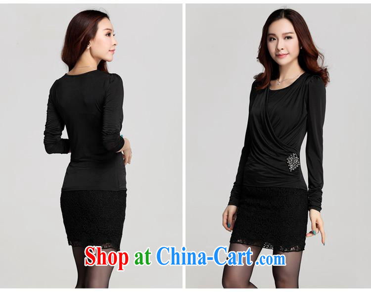 Qin Qing store (only) Autumn and replace the code T-shirt long-sleeved high-end solid shirt female round-collar plain colored T-shirt T-shirt black XXXL pictures, price, brand platters! Elections are good character, the national distribution, so why buy now enjoy more preferential! Health