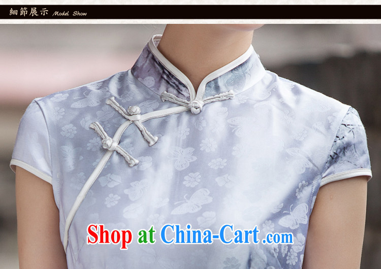 5 AND THE 2015 spring and summer new painting classic short-sleeve cheongsam dress retro fashion China wind everyday, qipao WGT 1107 water color XL pictures, price, brand platters! Elections are good character, the national distribution, so why buy now enjoy more preferential! Health