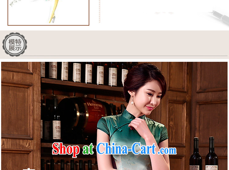pro-am 2015 new spring and summer daily sauna silk exclusive beauty fashion improved short silk retro dresses short 3 XL pictures, price, brand platters! Elections are good character, the national distribution, so why buy now enjoy more preferential! Health