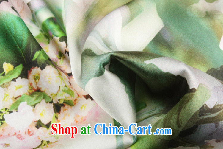 Still, the 2015 summer new stamp sleeveless beauty charm Silk Cheongsam green L pictures, price, brand platters! Elections are good character, the national distribution, so why buy now enjoy more preferential! Health