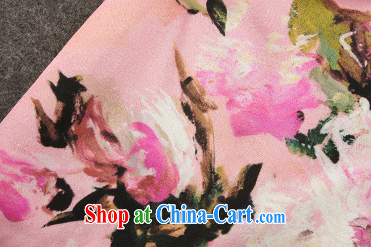 She made the 2015 summer new upscale luxury goods, older mothers with stamp duty cultivating short-sleeved Silk Cheongsam pink XXL pictures, price, brand platters! Elections are good character, the national distribution, so why buy now enjoy more preferential! Health