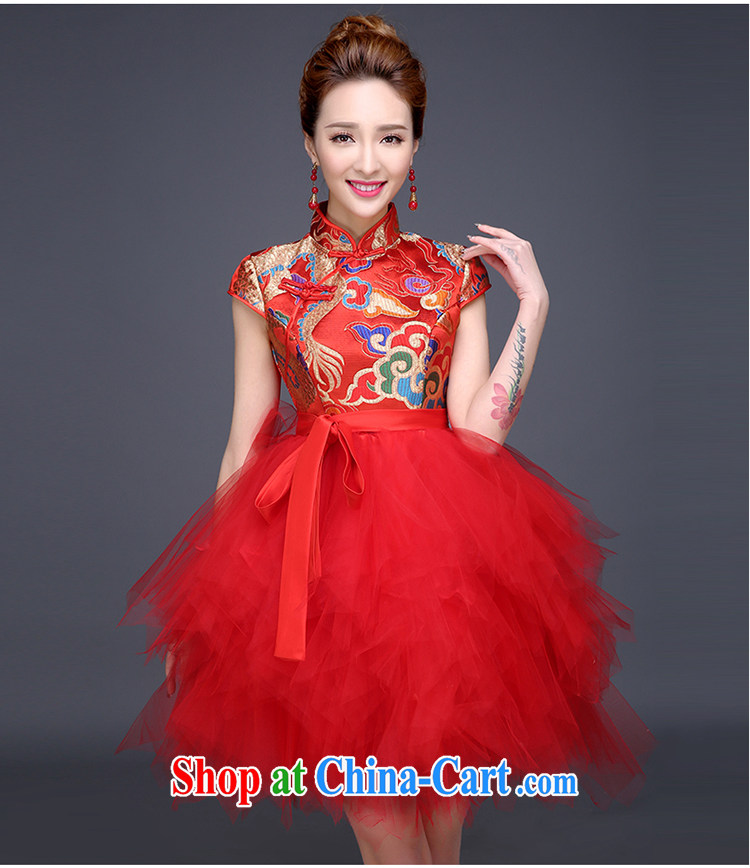 Toast clothing 2015 new spring bridal dresses dresses dresses, short red wedding dresses summer female shaggy dress short-sleeved dresses red tailored the 30 pictures, price, brand platters! Elections are good character, the national distribution, so why buy now enjoy more preferential! Health