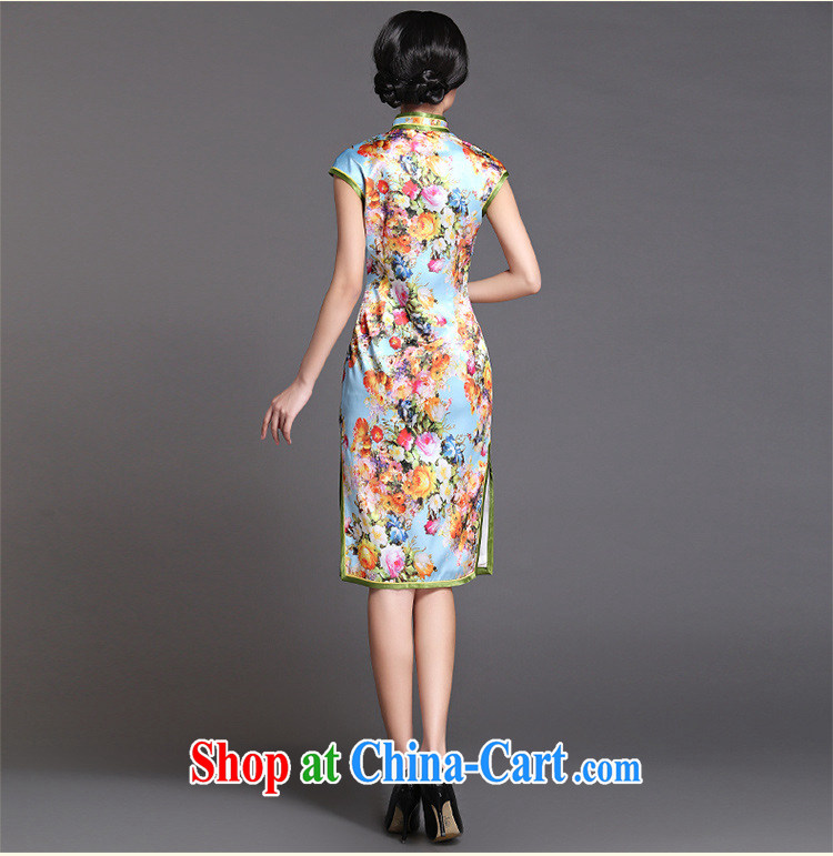 She made the 2015 summer new daily temperament cheongsam dress green XXL pictures, price, brand platters! Elections are good character, the national distribution, so why buy now enjoy more preferential! Health