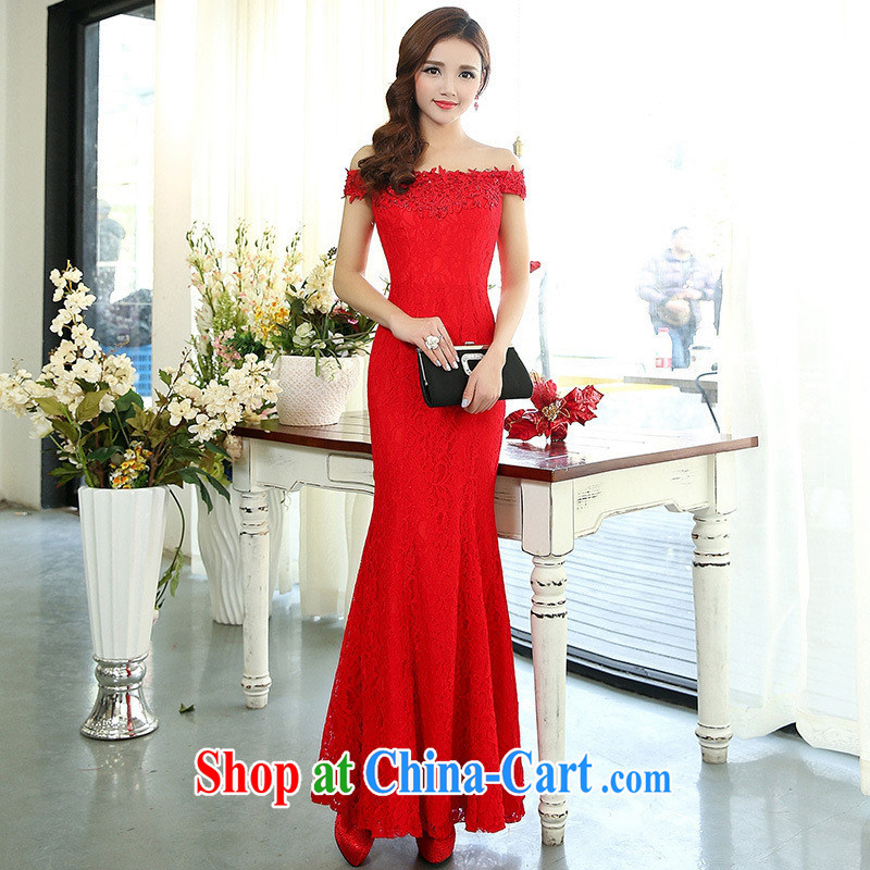 A field for sexy-yi long skirt at Merlion dress bridal evening dress uniform toast long moderator clothing bridesmaid 1515 HSZM XL red, blue rain bow, and shopping on the Internet