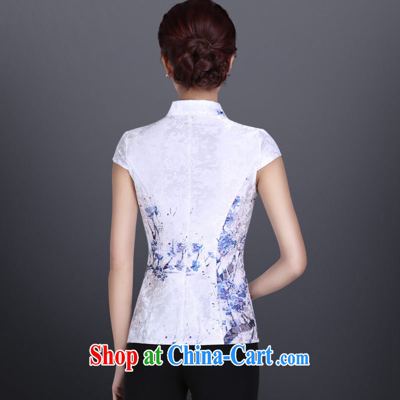 And, according to Mr TANG with new Ethnic Wind retro elegant personalized improved short-sleeved Tang replace LYE 1366 white T-shirt + pants XXL, in accordance with (leyier), shopping on the Internet