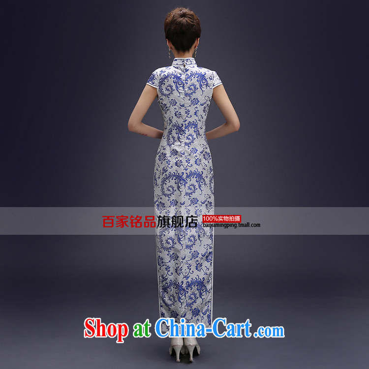 Blue and white porcelain cheongsam dress spring 2015 new improved stylish daily long, the forklift truck cheongsam dress dresses beauty blue suit the forklift truck L pictures, price, brand platters! Elections are good character, the national distribution, so why buy now enjoy more preferential! Health