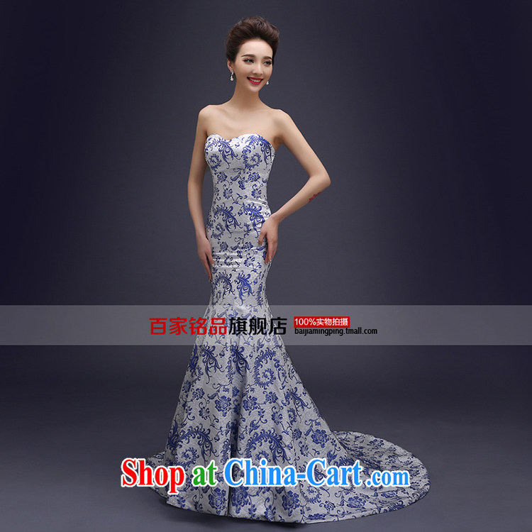Blue and white porcelain cheongsam dress spring 2015 new improved stylish daily long, the forklift truck cheongsam dress dresses beauty blue suit the forklift truck L pictures, price, brand platters! Elections are good character, the national distribution, so why buy now enjoy more preferential! Health