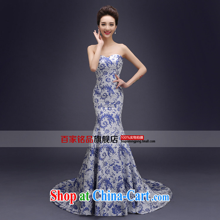 Blue and white porcelain cheongsam dress spring 2015 new improved stylish daily long, the forklift truck cheongsam dress dresses beauty blue suit the forklift truck L pictures, price, brand platters! Elections are good character, the national distribution, so why buy now enjoy more preferential! Health