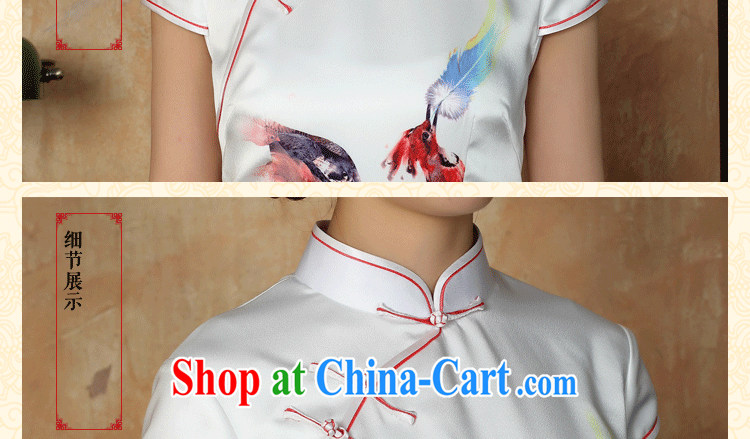 Bin Laden smoke-free summer new cheongsam dress Phoenix emulation, Chinese improved, for everyday elegant short cheongsam dress as color 2XL pictures, price, brand platters! Elections are good character, the national distribution, so why buy now enjoy more preferential! Health