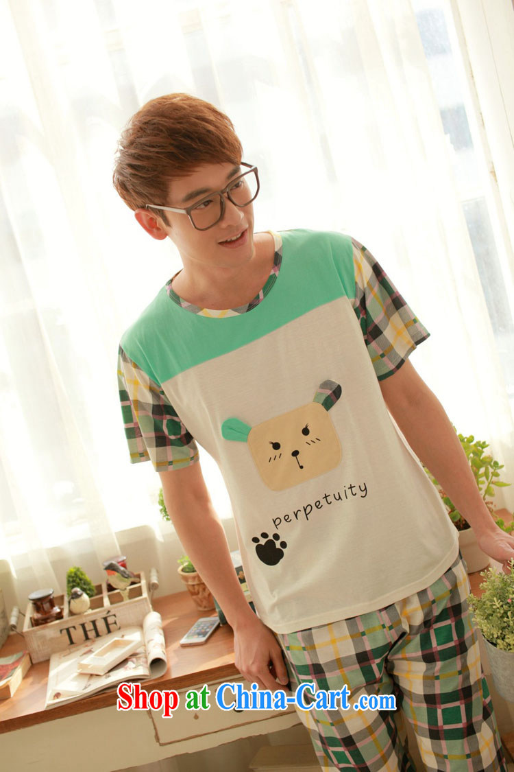 Badminton World new cotton short-sleeved small dog cartoon couples replace pajamas clothes FA R 1013 6619 green L pictures, price, brand platters! Elections are good character, the national distribution, so why buy now enjoy more preferential! Health