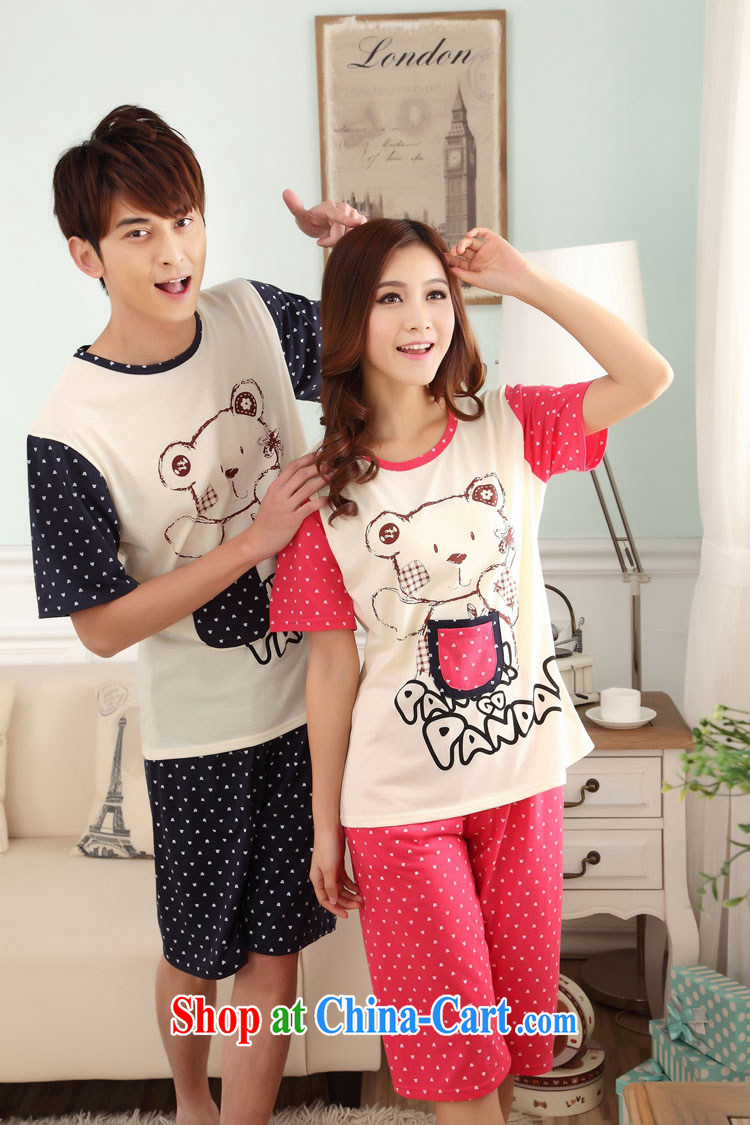 Badminton World Summer new cotton short-sleeved pocket bear pajamas home service package FA 1013 - 6652 CR red M pictures, price, brand platters! Elections are good character, the national distribution, so why buy now enjoy more preferential! Health
