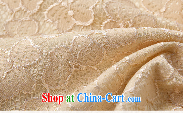 Mr. Kaplan 2015 spring and summer new, lace cheongsam improved stylish beauty dress Openwork hook flower embroidery PL 1106 yellow XL pictures, price, brand platters! Elections are good character, the national distribution, so why buy now enjoy more preferential! Health