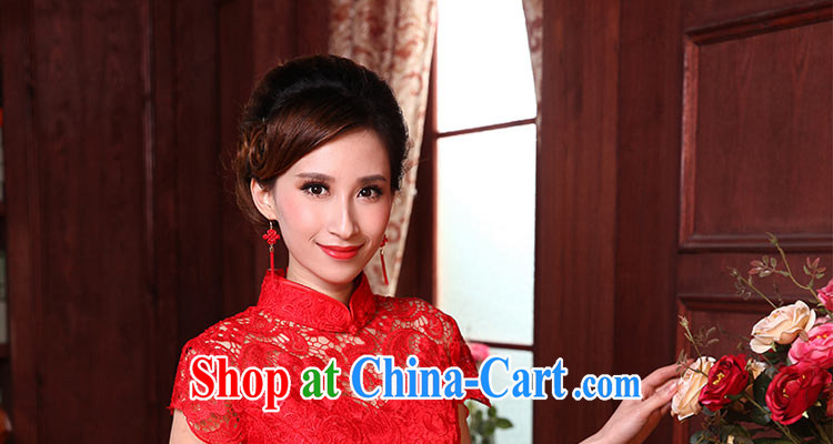 Honey, bride bridal wedding dresses skirt short red bows, dress new retro improved short-sleeved the Code Red outfit tailored pictures, price, brand platters! Elections are good character, the national distribution, so why buy now enjoy more preferential! Health