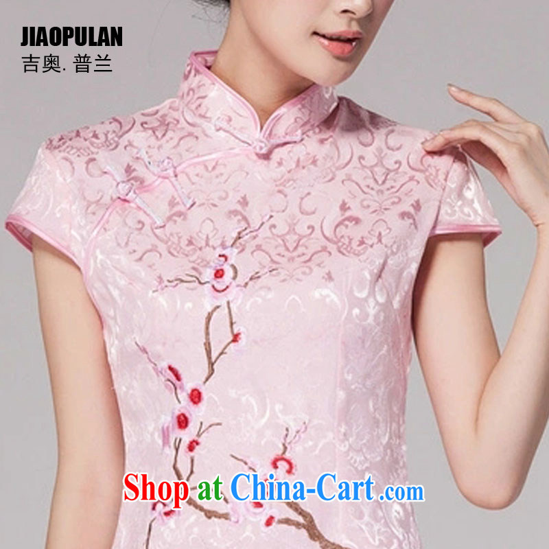 Mr. Kaplan 2015 spring and summer New Tang with improved daily cheongsam dress retro style modern two-piece load PL 1125 white XL, Mr. Kaplan (JIAOPULAN), shopping on the Internet