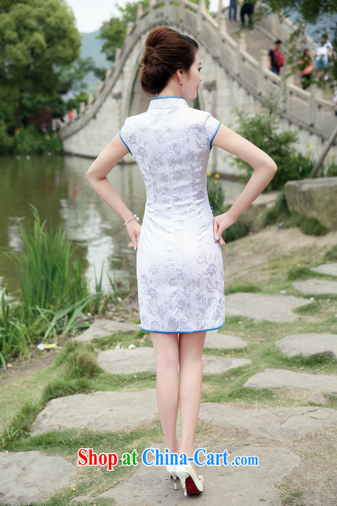 The Taj Mahal, summer 2015 Women's clothes new elegance lady cheongsam dress beauty dresses retro package and further skirt Lotus XXL pictures, price, brand platters! Elections are good character, the national distribution, so why buy now enjoy more preferential! Health