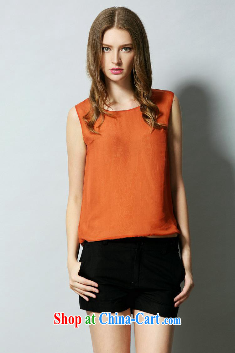 Qin Qing SHOP NEW summer wear a solid color Western big double T-shirt entity 9008 orange XL pictures, price, brand platters! Elections are good character, the national distribution, so why buy now enjoy more preferential! Health