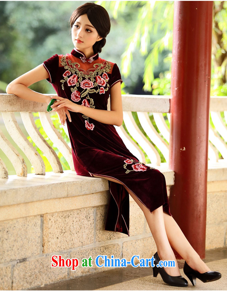 Joe is still name-yuan wool embroidery cheongsam improved, Long Tang replace SRXH 436 maroon XXL pictures, price, brand platters! Elections are good character, the national distribution, so why buy now enjoy more preferential! Health