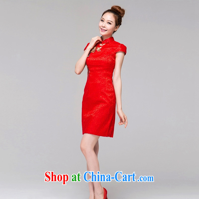 Recall that the red makeup short dresses, red bride toast wedding clothes and stylish improved retro summer dresses dresses beauty Q 13,660 red XXL, recalling that the red makeup, shopping on the Internet