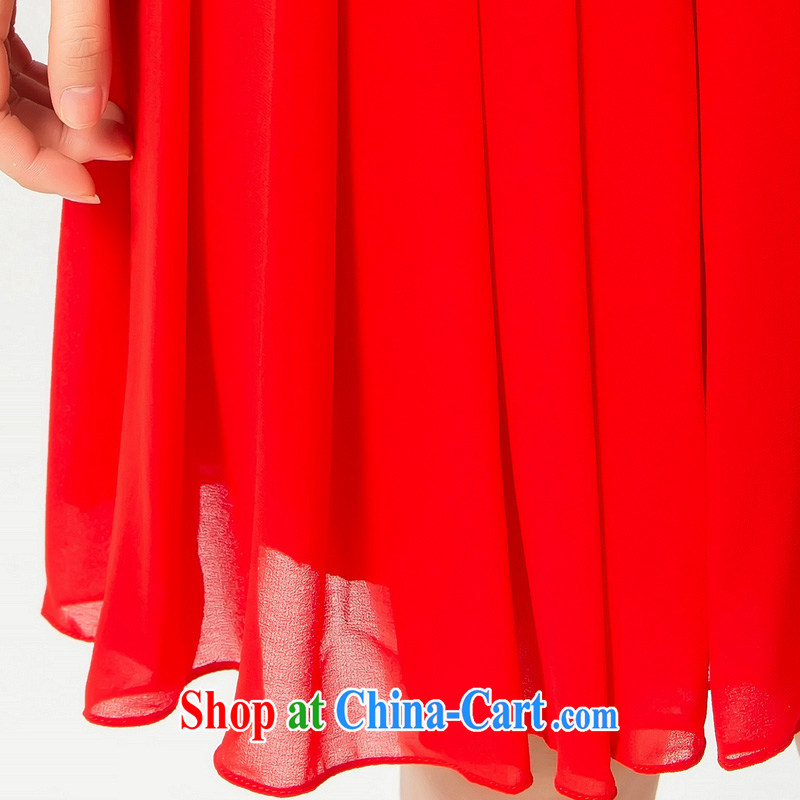 Recall that the red makeup New Red marriage bridal dresses and stylish graphics thin short toast, a field shoulder lace beauty short dress Q 14,738 red XL, recalling that the red makeup, shopping on the Internet