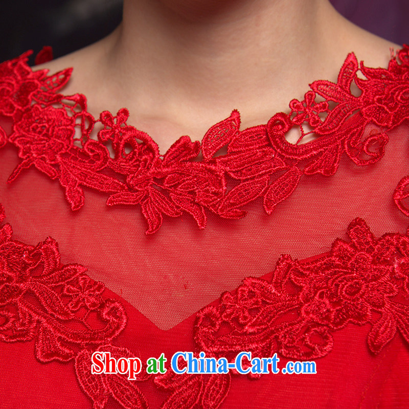 Recall that the red makeup new marriage red long serving toast bride lace dress Chinese Antique improved dress Q 14,729 red XL, recalling that the red makeup, shopping on the Internet