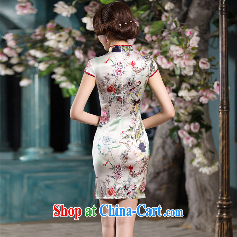The cross-sectoral 100 Elizabeth spent 2015 scored new Ethnic Wind girls with retro style heavy Silk Cheongsam daily improved SZ S 2217 3XL, the cheer Windsor, shopping on the Internet