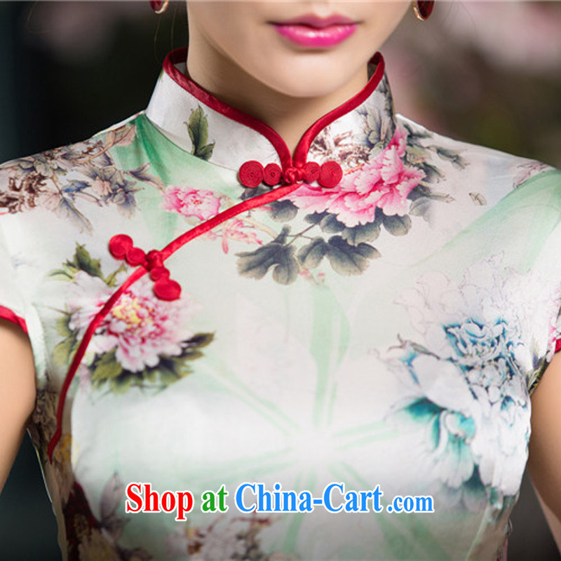 The cross-sectoral 100 Elizabeth spent 2015 scored new Ethnic Wind girls with retro style heavy Silk Cheongsam daily improved SZ S 2217 3XL, the cheer Windsor, shopping on the Internet