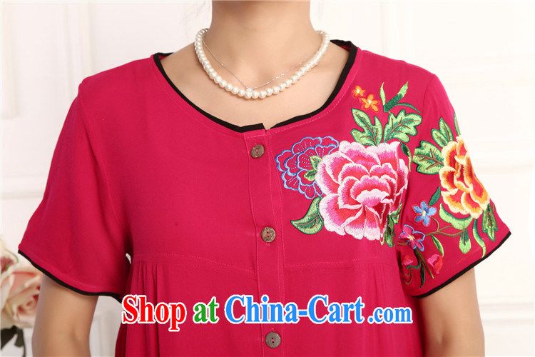 The extravagance, Ms. Tang is set spring and summer, loose version short-sleeved round-collar green china national dress black pants 2015 thin half T pension middle-aged female Red, package 4 XL pictures, price, brand platters! Elections are good character, the national distribution, so why buy now enjoy more preferential! Health