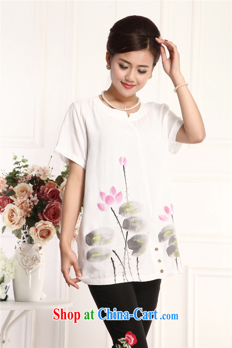 Top Luxury 2015 new, Ms. Tang with a short-sleeved shirt T China wind round-collar embroidery half sleeve T-shirt red loose version T-shirt Chinese and indeed increase mother Lady green, XXXL pictures, price, brand platters! Elections are good character, the national distribution, so why buy now enjoy more preferential! Health