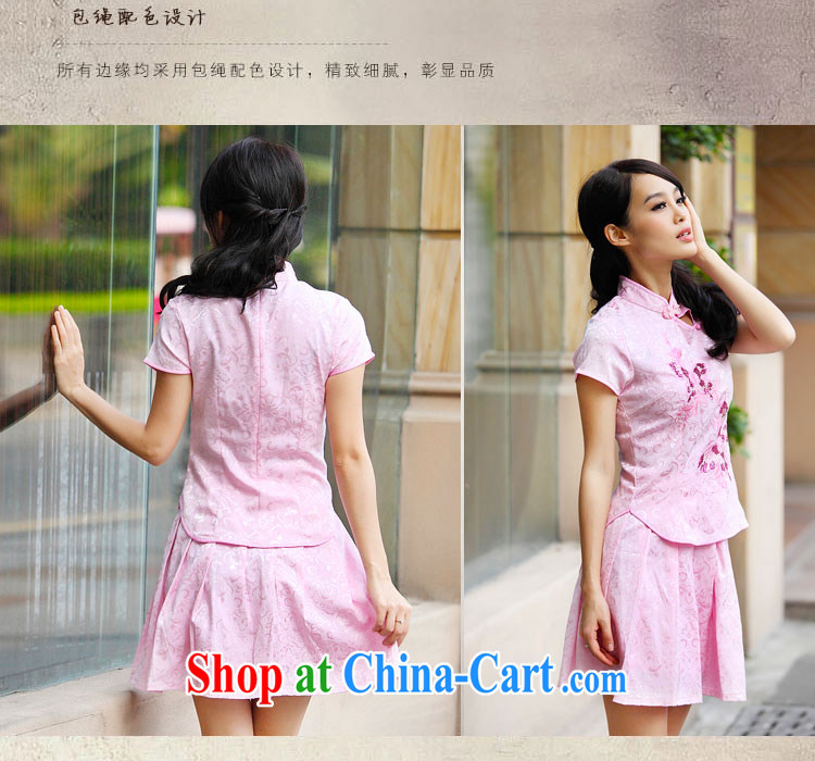 Classic honey snow 2015 summer new outfit Kit elegant retro fresh Chinese to Butterfly cheongsam dress blue XL pictures, price, brand platters! Elections are good character, the national distribution, so why buy now enjoy more preferential! Health