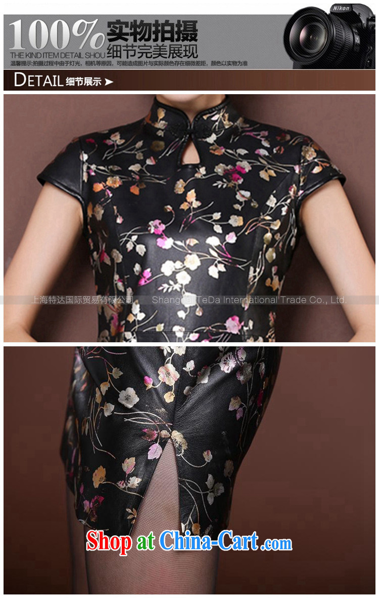 100 birds, spring and autumn 2015 new imported fur elegant style evening gown half sleeve uniform toast Haining leather retro improved cheongsam dresses everyday floral XXXL pictures, price, brand platters! Elections are good character, the national distribution, so why buy now enjoy more preferential! Health