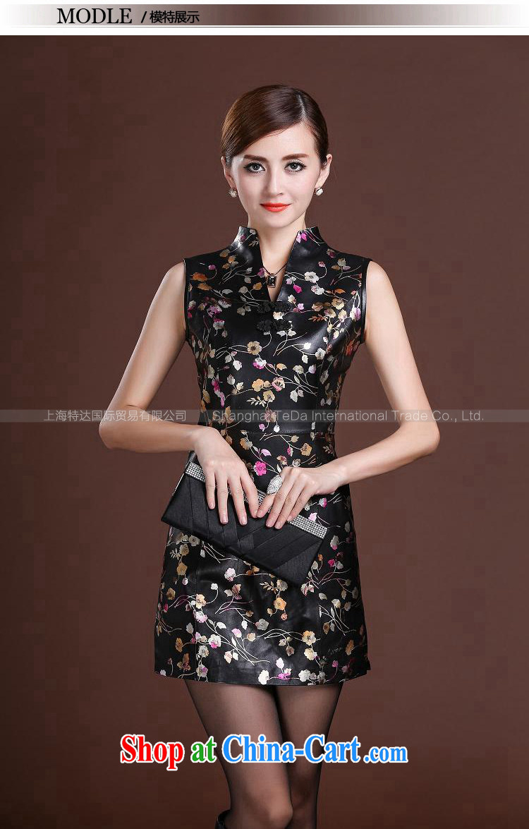 100 birds, spring 2015 the new imported fur elegant style dinner dress sleeveless toast serving Haining leather retro improved cheongsam dresses everyday floral XXXL pictures, price, brand platters! Elections are good character, the national distribution, so why buy now enjoy more preferential! Health