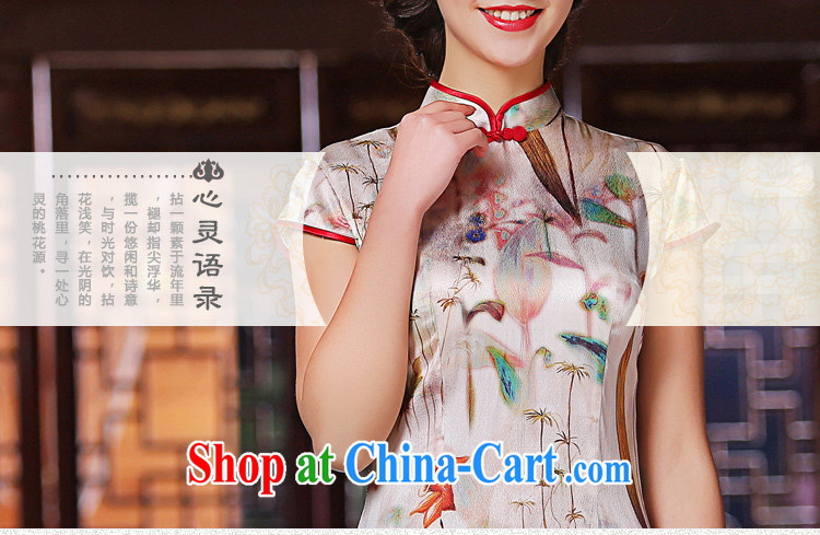 The cross-sectoral Windsor, grand new, heavy Silk Cheongsam high summer Ethnic Wind dos santos improved Silk Cheongsam dress SZ S 2225 3XL pictures, price, brand platters! Elections are good character, the national distribution, so why buy now enjoy more preferential! Health
