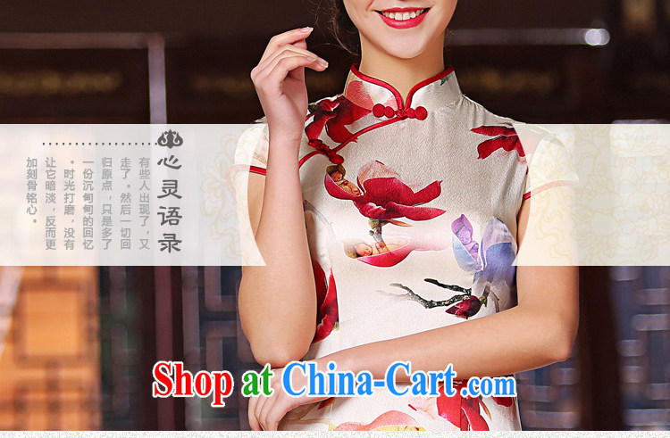 The cross-sectoral complaints she made new heavy Silk Cheongsam day summer improved short-sleeve, style cheongsam dress female SZ S 2222 3XL pictures, price, brand platters! Elections are good character, the national distribution, so why buy now enjoy more preferential! Health