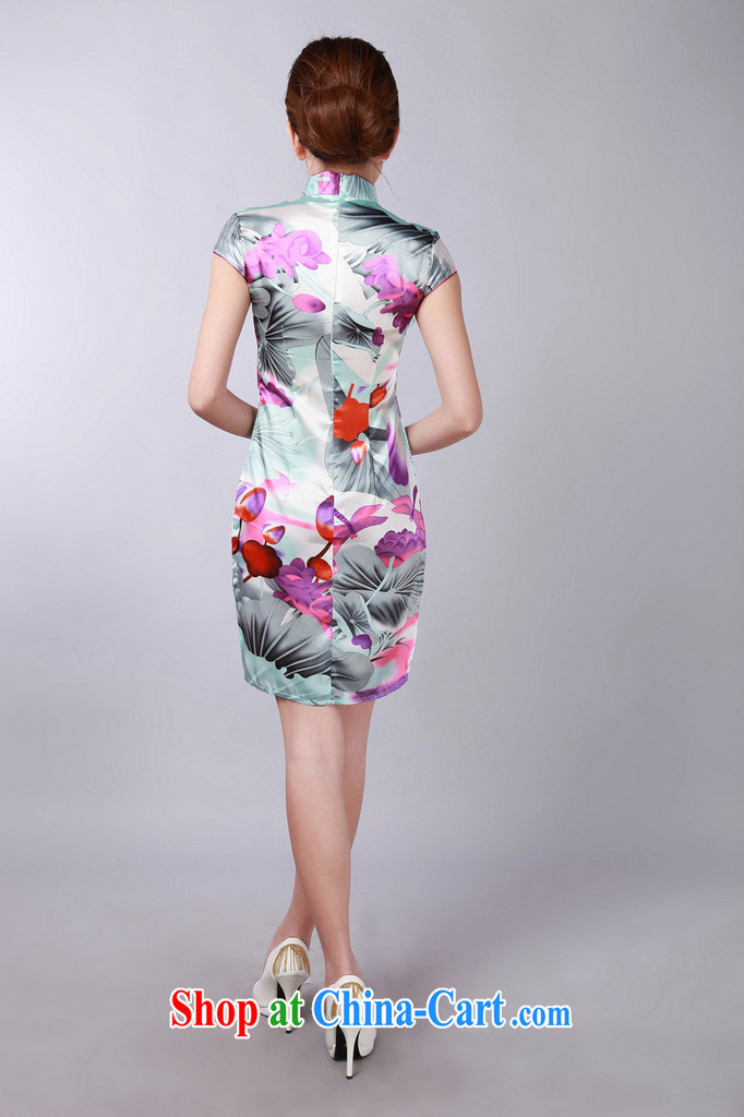 spend the summer outfit with new female Chinese Chinese qipao improved, stamp duty for mini-short dresses such as the color 2 XL pictures, price, brand platters! Elections are good character, the national distribution, so why buy now enjoy more preferential! Health