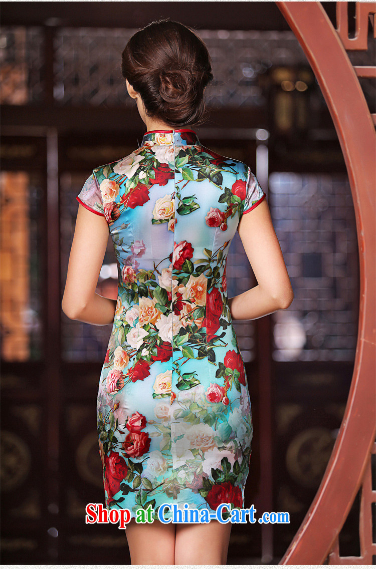 The Yee-sa-jae Yeon heavy Silk Cheongsam summer, new China wind female daily improved cheongsam dress fashion cheongsam dress SZS 2218 3XL pictures, price, brand platters! Elections are good character, the national distribution, so why buy now enjoy more preferential! Health